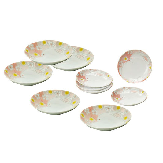 Curry Plate and Small Plate - 5pcs HANAUSAGI