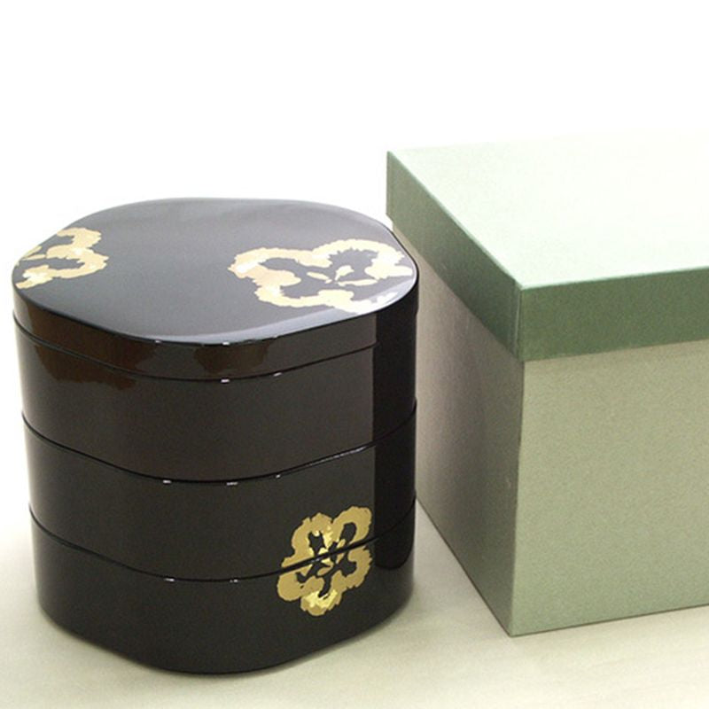 Stacking Food Box - Plum Blossom Shaped Three-Tiered