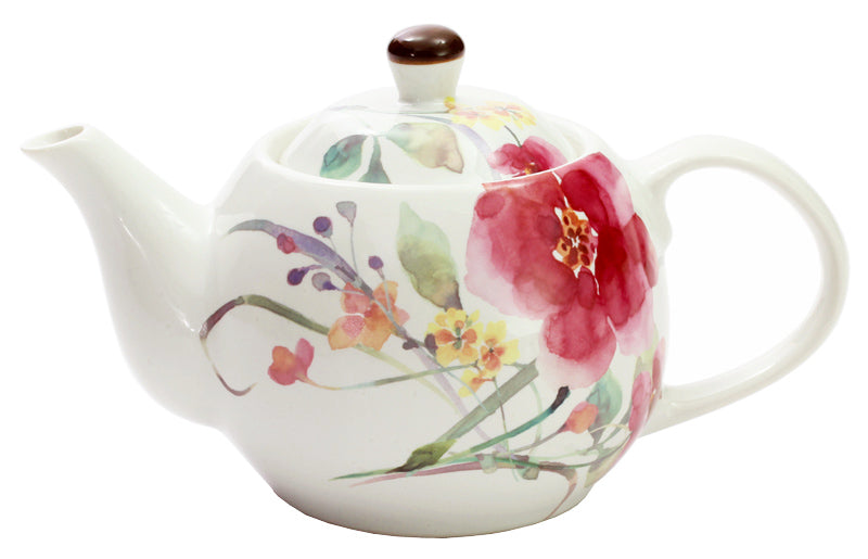 Ceramic-ai Mino Ware Flower watercolor pot Shumei chrysanthemum Porcelain
