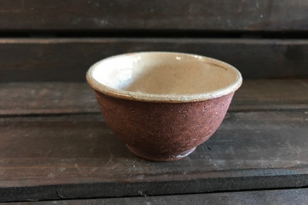 Waon Shigaraki Teacup Iron Antique Pottery Japan