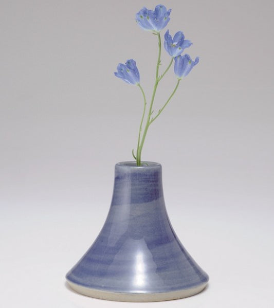Waon Shigaraki Flower Vase Ao Fuji Antique Pottery Japan
