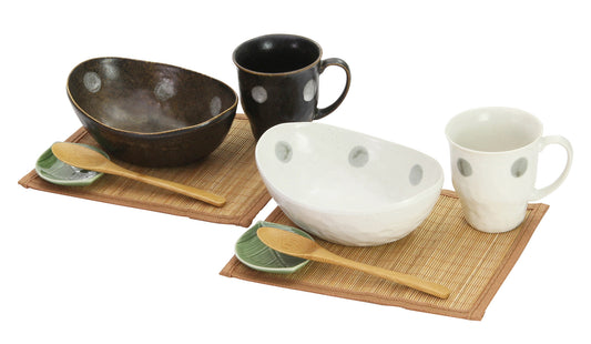 Ceramic-ai Mino Ware Natural style cup & Curry set Porcelain Japan 