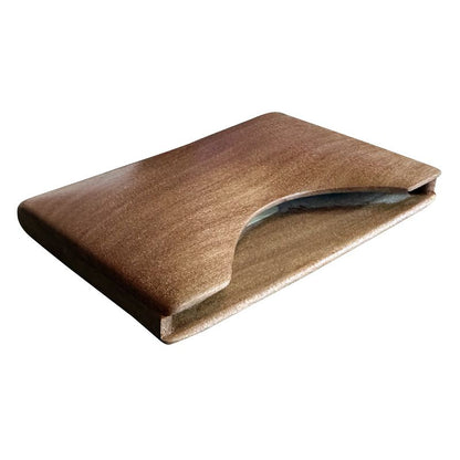 Business Card Case - Cherry Tree Wood