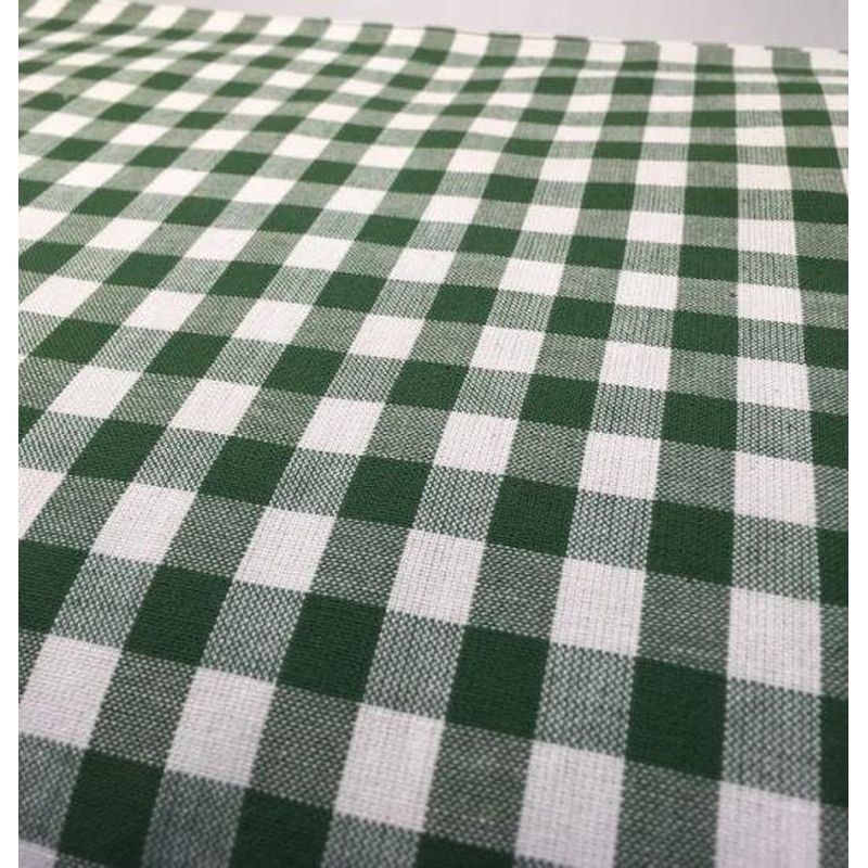 SHIMOGAWA KURUME KASURI Fabric Gingham Check Matcha White 