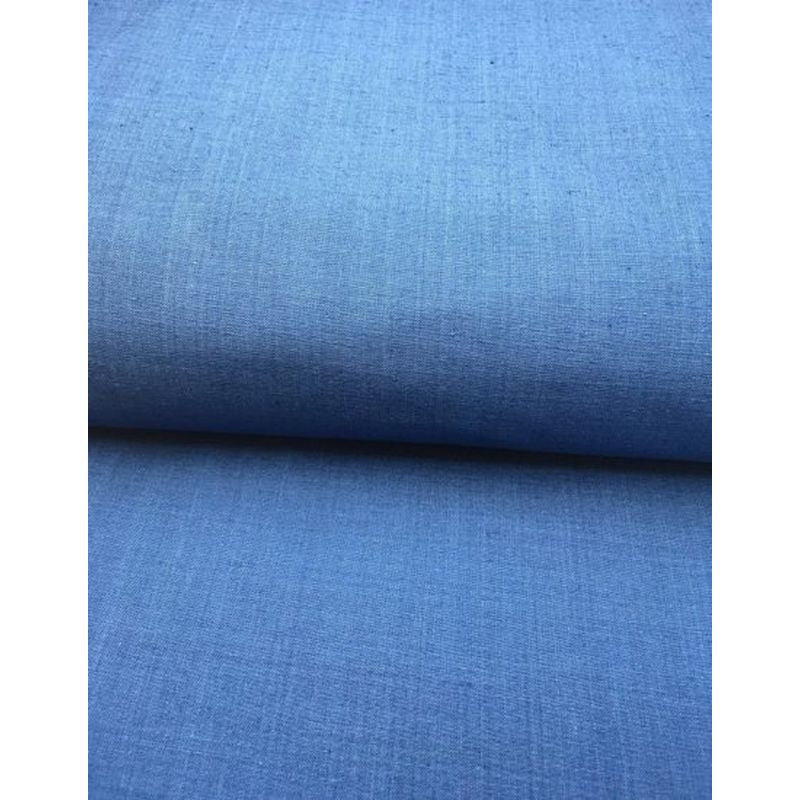 SHIMOGAWA KURUME KASURI Fabric Indigo Dyed Plain Navy Blue 