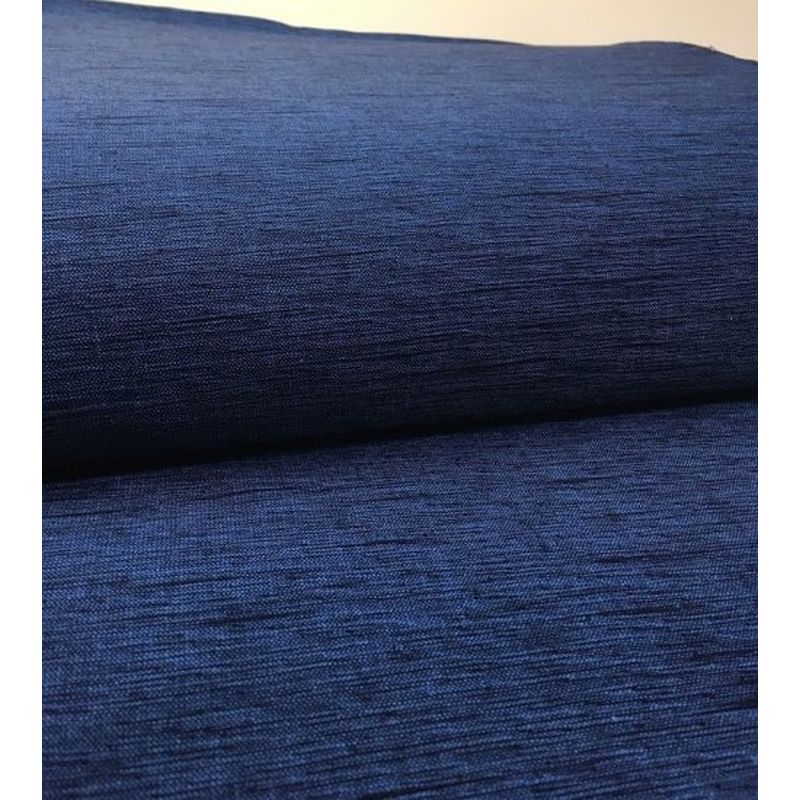 SHIMOGAWA KURUME KASURI Fabric Two -Poule Thread Blue 