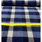 SHIMOGAWA KURUME KASURI Fabric Uneven Thread Check Blue 