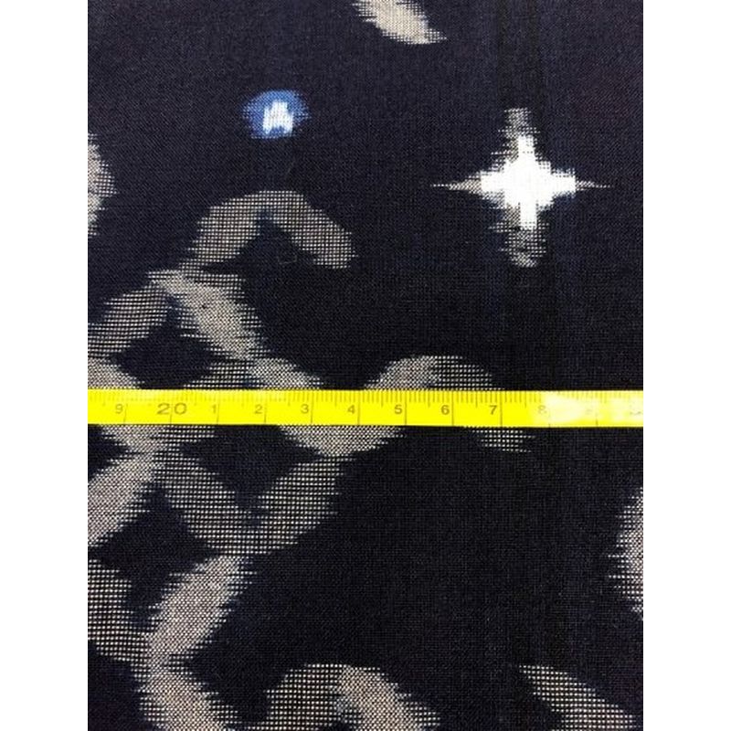 SHIMOGAWA KURUME KASURI Fabric Shichibu Galaxy Aizen 