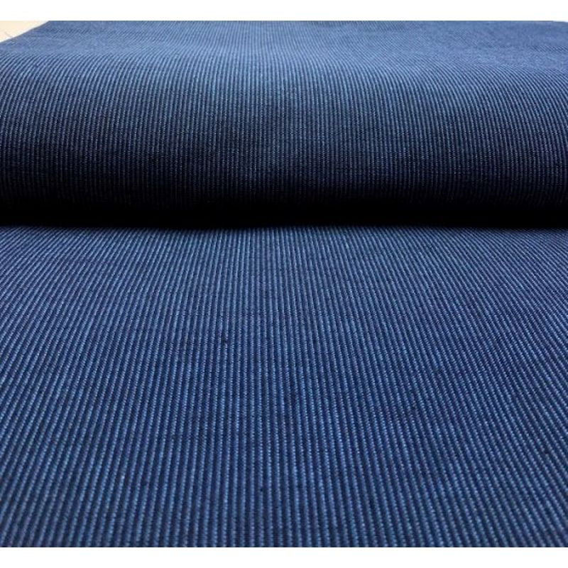 SHIMOGAWA KURUME KASURI Fabric Kochi Bonito Striped Blue 