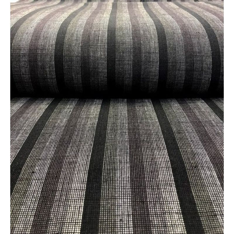 SHIMOGAWA KURUME KASURI Fabric 6 Colors And One Striped Gray 