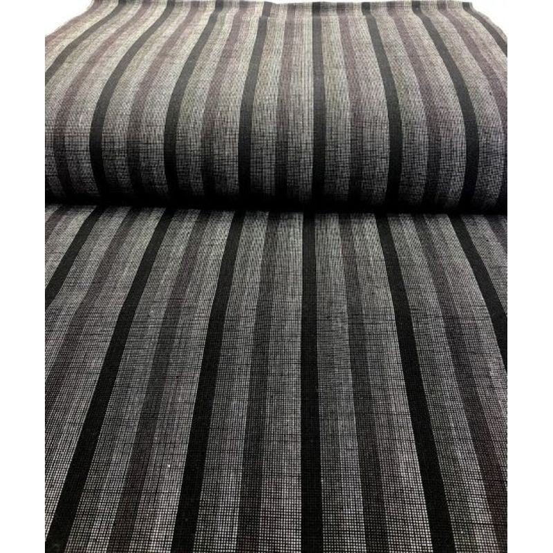 SHIMOGAWA KURUME KASURI Fabric 6 Colors And One Striped Gray 