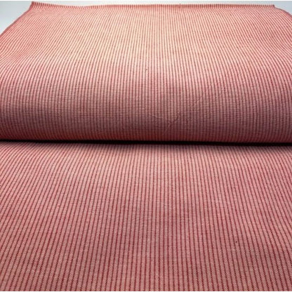 SHIMOGAWA KURUME KASURI Fabric One Striped Pink 