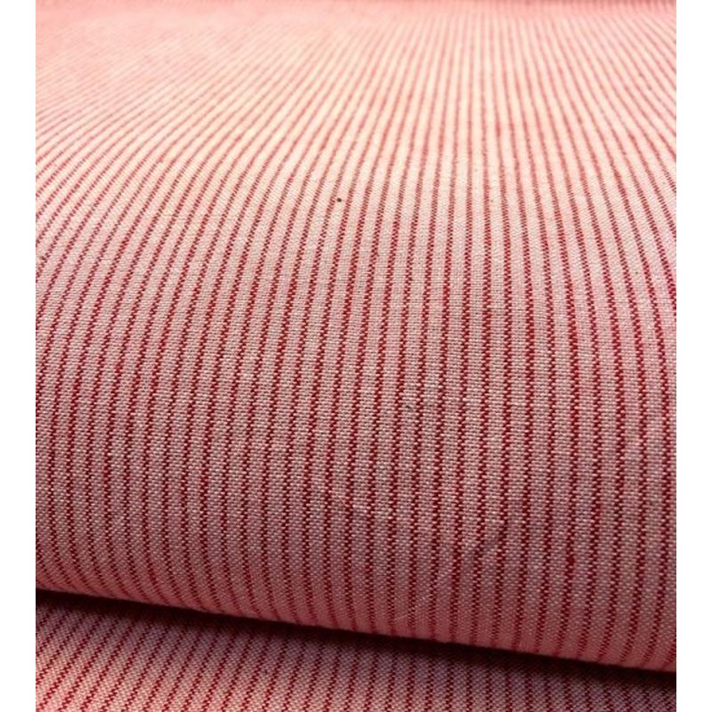 SHIMOGAWA KURUME KASURI Fabric One Striped Pink 