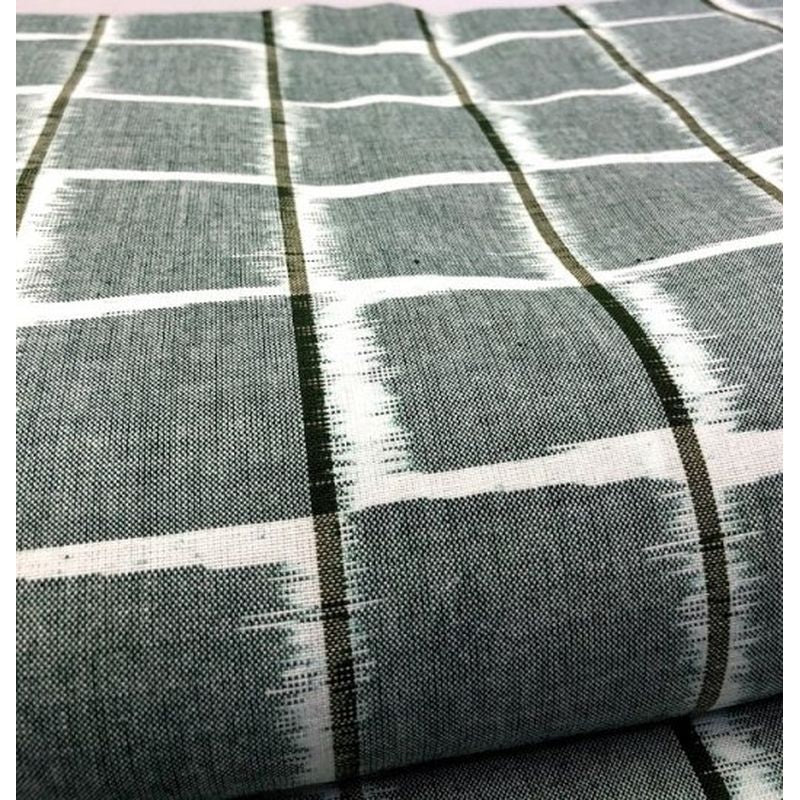 SHIMOGAWA KURUME KASURI Fabric Tile Square Striped Grin 