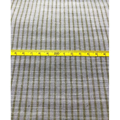 SHIMOGAWA KURUME KASURI Fabric Two Stripes Oysters 