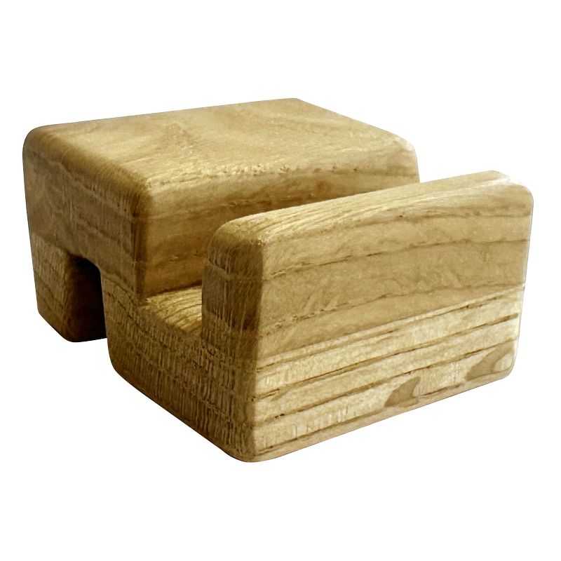 智能手機支架 - 紋理松木工程木材