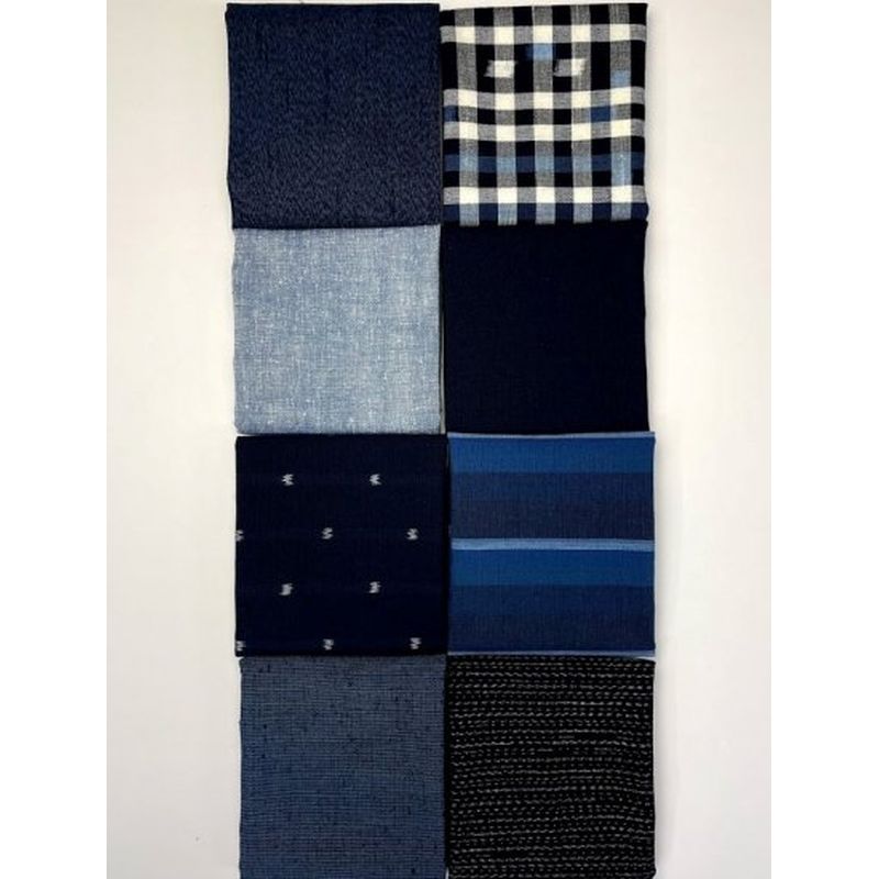 SHIMOGAWA KURUME KASURI Fabric (Combination Of Hagile) Large 