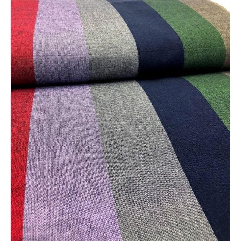 SHIMOGAWA KURUME KASURI Fabric 6C Striped March 