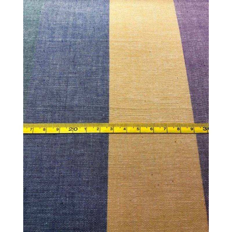 SHIMOGAWA KURUME KASURI Fabric 6C Striped Tanabata 