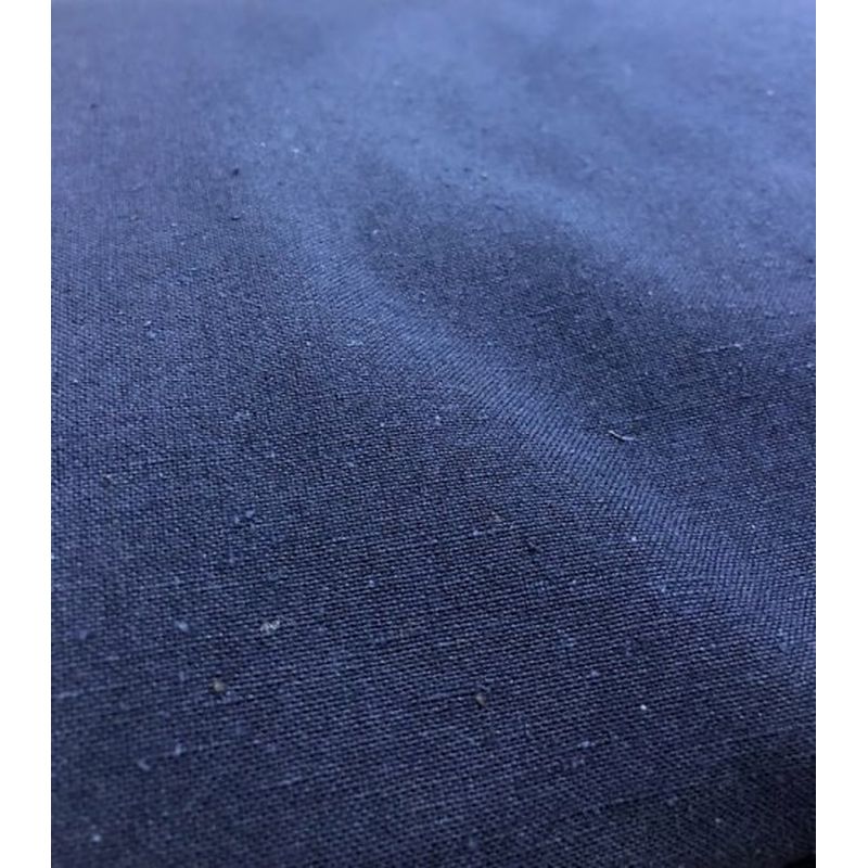 SHIMOGAWA KURUME KASURI Fabric Nep Plain Dark Blue 