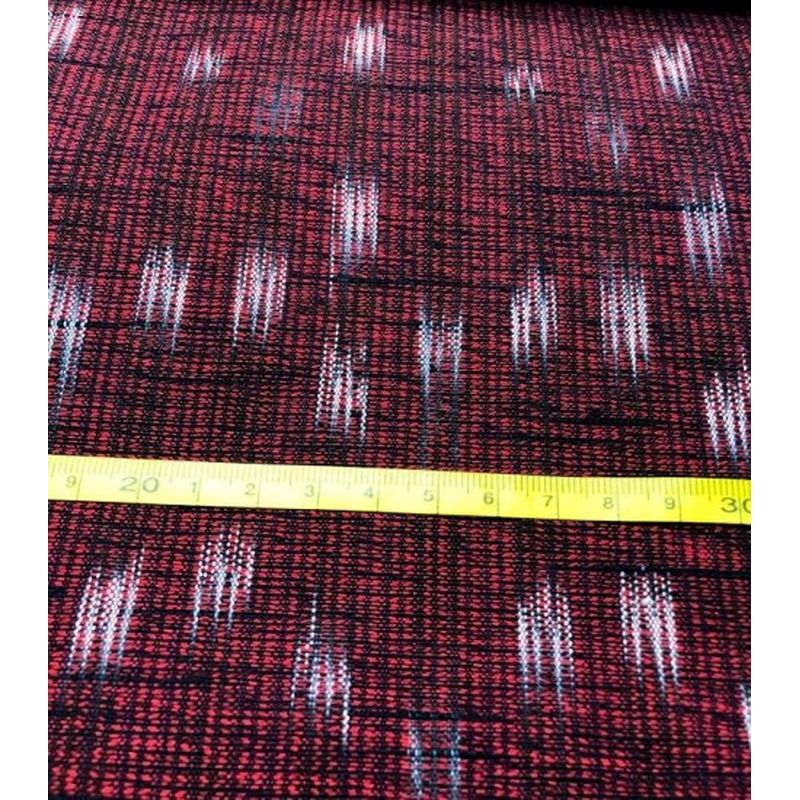 SHIMOGAWA KURUME KASURI Fabric Mix Slab Gradation Red 