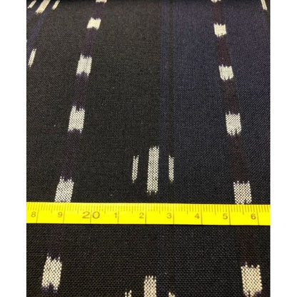 SHIMOGAWA KURUME KASURI Fabric Highway Navy 