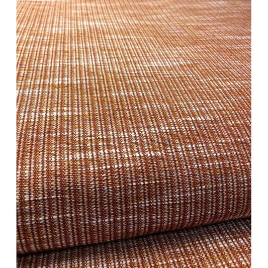 SHIMOGAWA KURUME KASURI Fabric Mix Slab Reddoned Leaf Color 