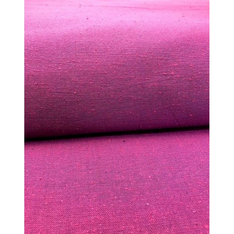 SHIMOGAWA KURUME KASURI Fabric Nep Solid Peony Color 