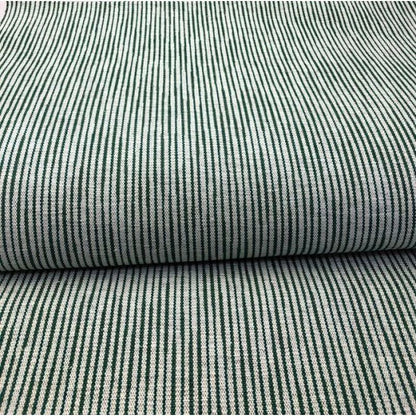 SHIMOGAWA KURUME KASURI Fabric Hump Steren Striped White Green 