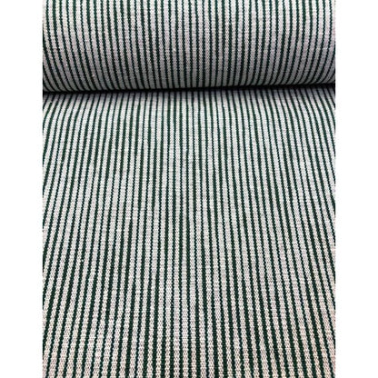 SHIMOGAWA KURUME KASURI Fabric Hump Steren Striped White Green 