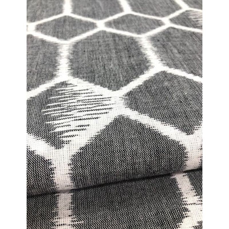 SHIMOGAWA KURUME KASURI Fabric Turtle Gray 