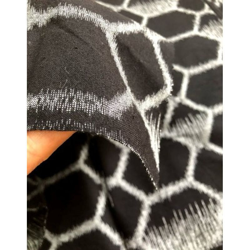 SHIMOGAWA KURUME KASURI Fabric Black Of The Turtle Shell 