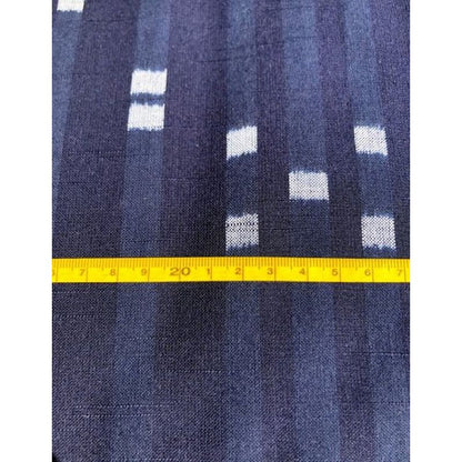 SHIMOGAWA KURUME KASURI Fabric Sw Dot Navy 