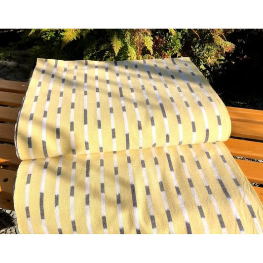 SHIMOGAWA KURUME KASURI Fabric Swing Yellow 