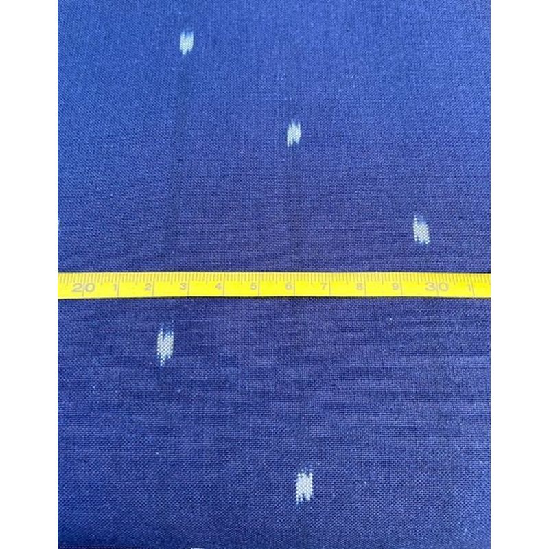 SHIMOGAWA KURUME KASURI Fabric 10 Standing 4 Bird Arale Navy Blue 