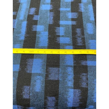 SHIMOGAWA KURUME KASURI Fabric Random Square Stripe 