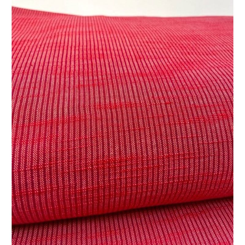 SHIMOGAWA KURUME KASURI Fabric One Striped Slab Rose 