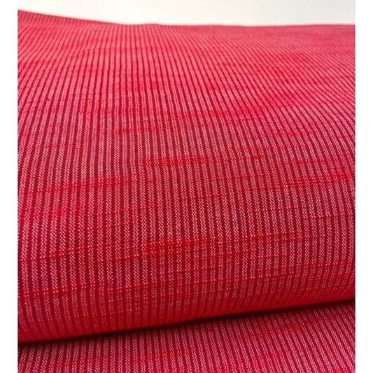 SHIMOGAWA KURUME KASURI Fabric One Striped Slab Rose 