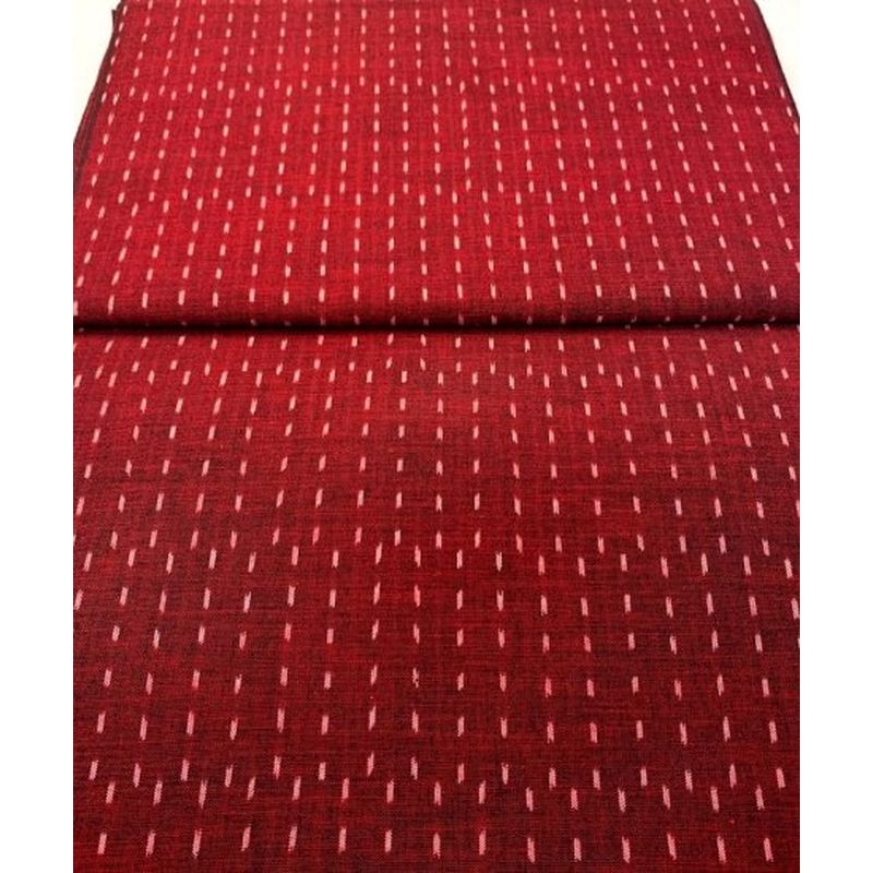 SHIMOGAWA KURUME KASURI Fabric Dot Dot Red 