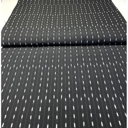 SHIMOGAWA KURUME KASURI Fabric Dot Dot Black 