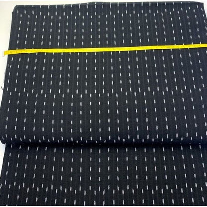 SHIMOGAWA KURUME KASURI Fabric Dot Dot Black 