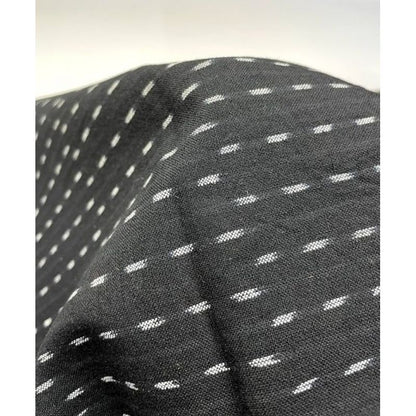 SHIMOGAWA KURUME KASURI Fabric Dot Dot Black 