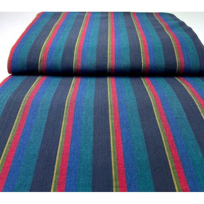 SHIMOGAWA KURUME KASURI Fabric 6 Standing 6 Colors Bonito Striped Vacer
