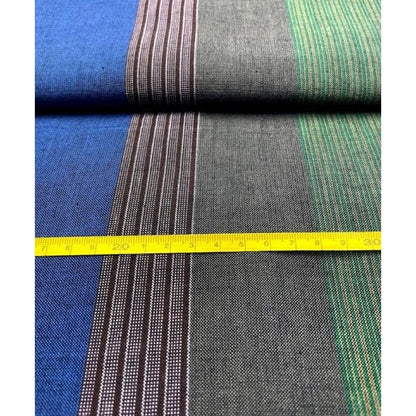 SHIMOGAWA KURUME KASURI Fabric 1 Standing Striped Use Full Stripe 