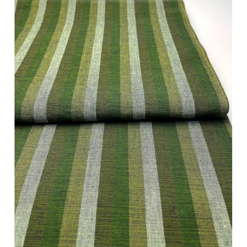 SHIMOGAWA KURUME KASURI Fabric 60/2 Christ Lipe Summer Grass 