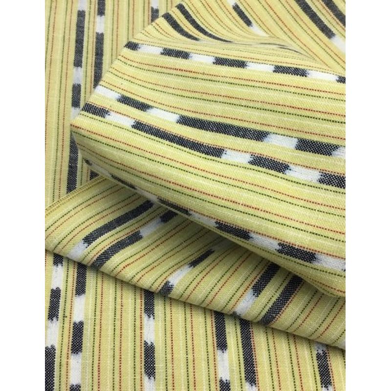 SHIMOGAWA KURUME KASURI Fabric Random Dot Yellow 