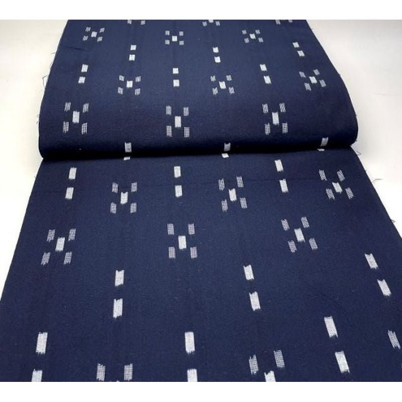 SHIMOGAWA KURUME KASURI Fabric Minser -Style Navy 