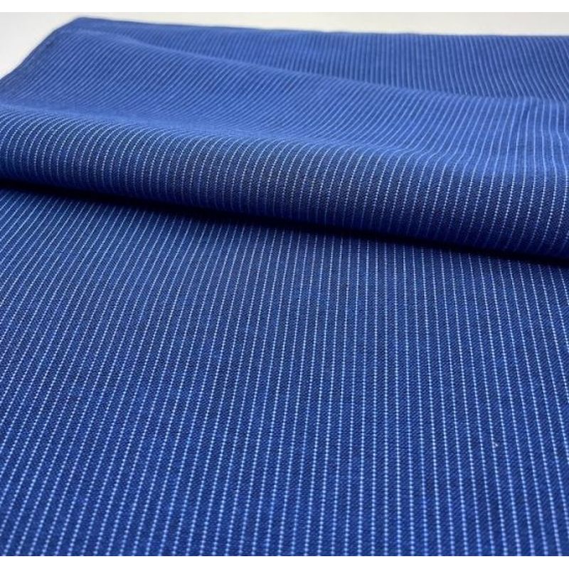 SHIMOGAWA KURUME KASURI Fabric 51 Stripe Blue 