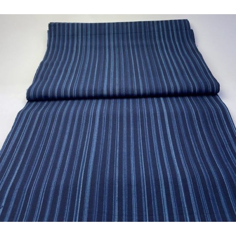 SHIMOGAWA KURUME KASURI Fabric Audan Dyeing Stripe 