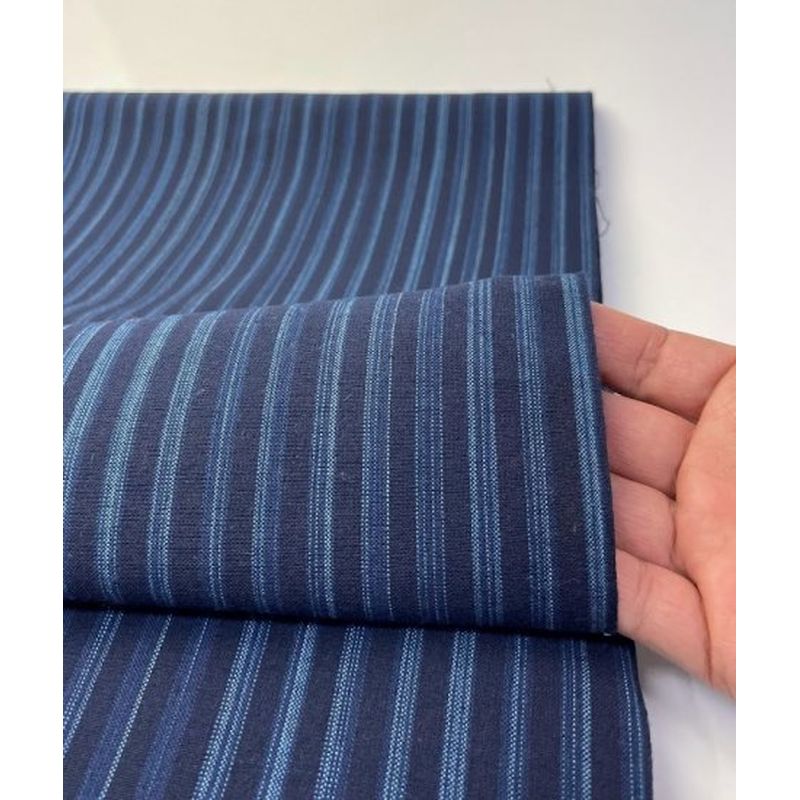 SHIMOGAWA KURUME KASURI Fabric Audan Dyeing Stripe 